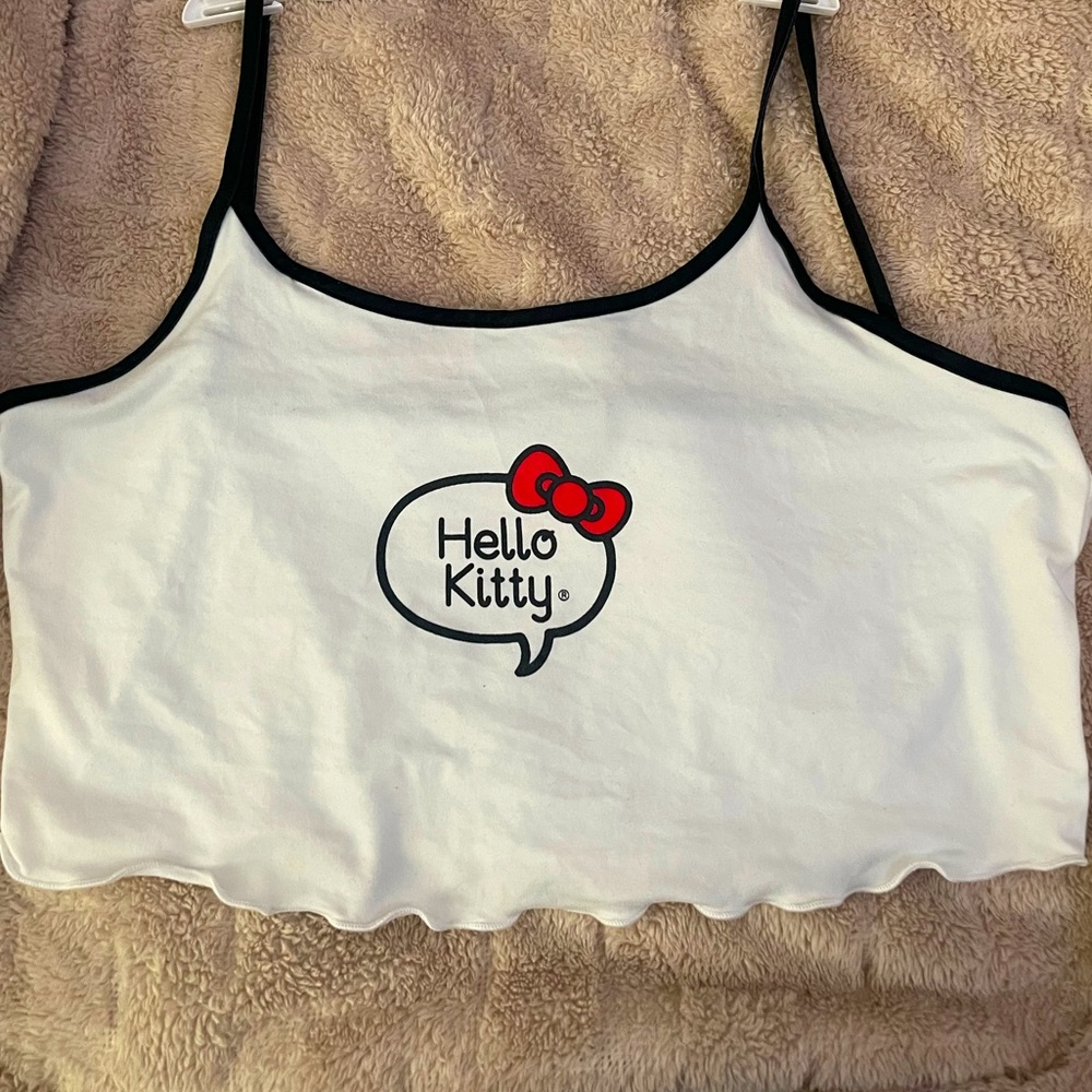 Hello kitty cropped tank